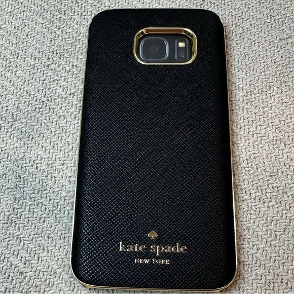 Kate Spade Phone Case Samsung Galaxy S7 Black Gold NEW with Box - Picture 4 of 8